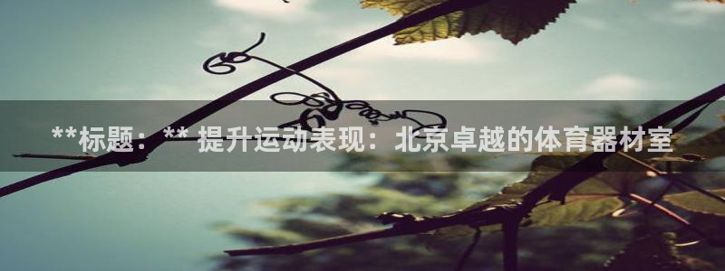 富联官方网站入口下载：**标题：** 提升运动表现：
