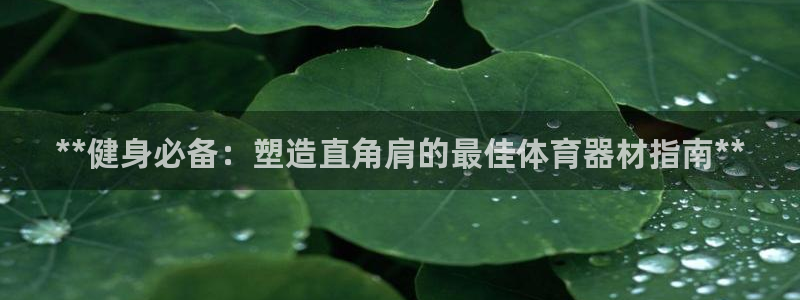 富联平台登录网址：**健身必备：塑造直角肩的最佳体育