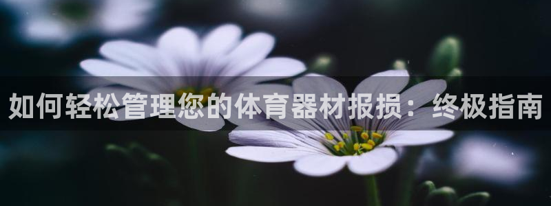 富联娱乐戚少风：如何轻松管理您的体育器材报损：终极指