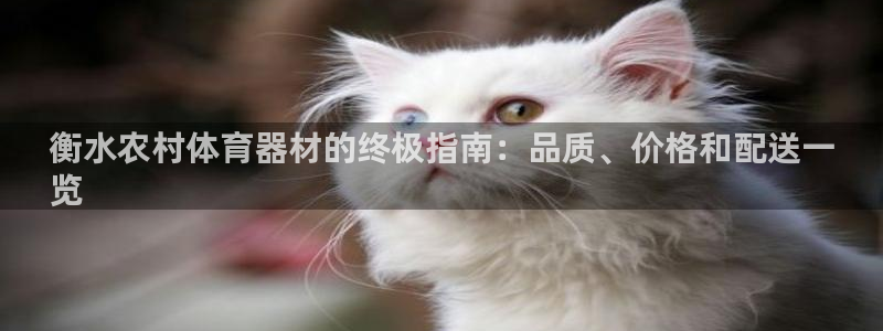富联平台结7O777：衡水农村体育器材的终极指南：品