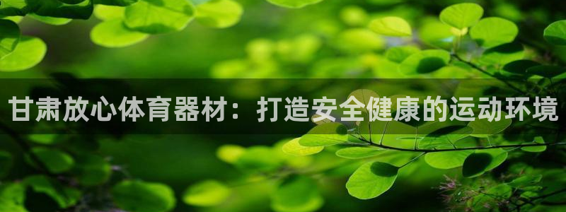 富联平台注册登录不了：甘肃放心体育器材：打造安全健康