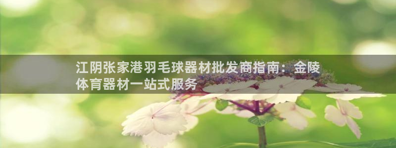 富联娱乐下载官网：江阴张家港羽毛球器材批发商指南：金